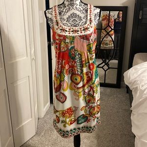 Nicole Miler beaded tank dress